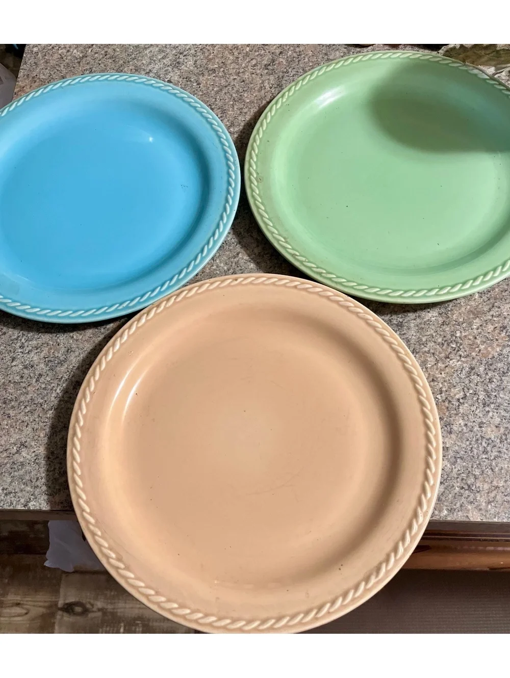 3 Vtg Universal Potteries Rodeo 10